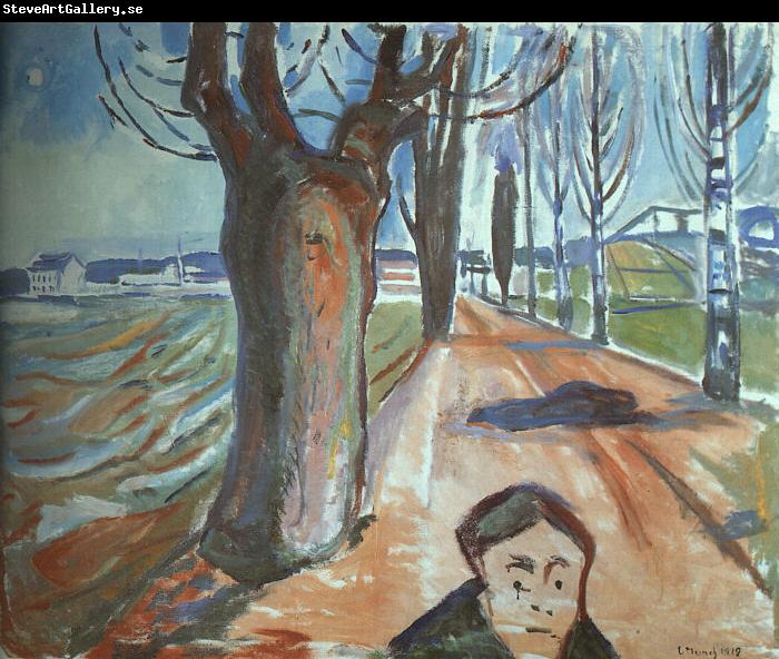 Edvard Munch The Murderer on the Lane